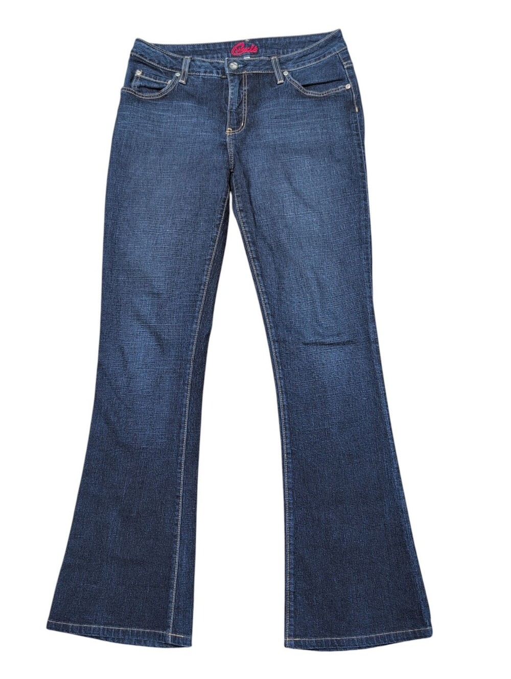 Blue Cult Vintage Y2k Made In USA Dark Wash Flare Jeans Size 31
